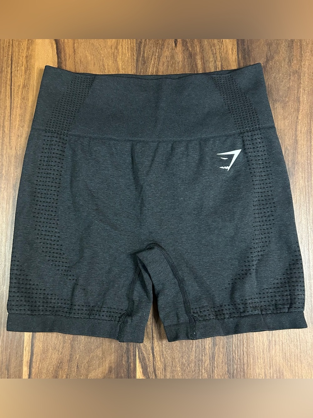 Gymshark Black Seamless Bike Shorts with Logo